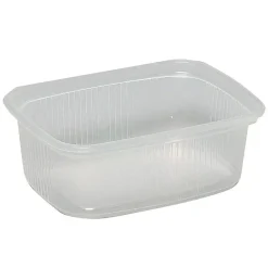Plastbakke - PP klar - 200 ml - 10,8x8,1x4,5 cm - 1000 stk
