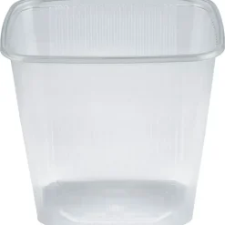 Plastbakke - PP - 500 ml - Klar - 10,8x8,1x10,3 cm - 1000 stk