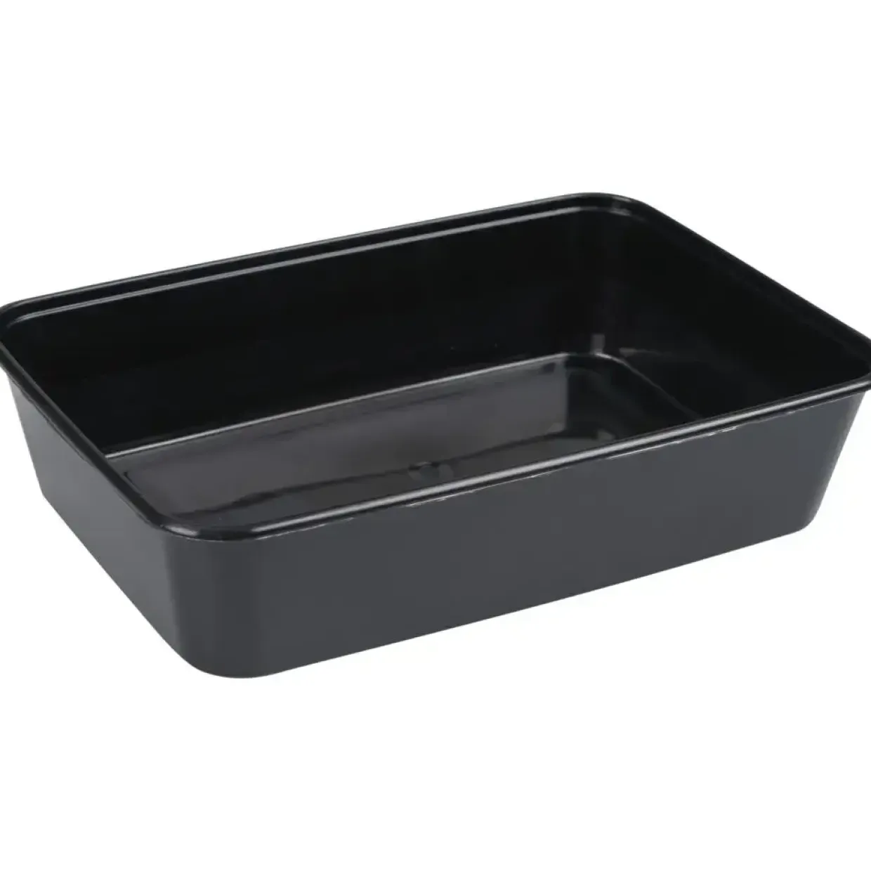 Plastbakke - PP - 500 ml - Sort - 17,5 x 11,9 x 4 cm - 500 stk