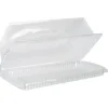 Plastbakke - RPET - Transparent - 23x13,2x7 cm - Med Hængslet Låg - 270 stk