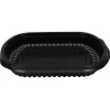Plastbakke, 20,7x17x2,5cm, Ø7,5cm, 480 ml, sort, PP, 1-rums, lille/lav - 300 stk