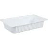 Plastbakke 26,5x16,2x5cm 1500 ml hvid PP 1-rums 1|4 GN - 200 stk