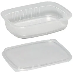 Plastbakke, 10,8x8,1x2,5cm, 125 ml, klar, PP - 1000 stk