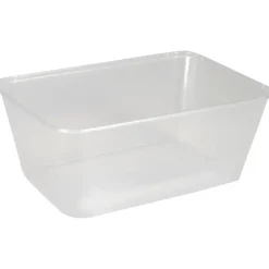 Plastbakke, 17,5x11,9x7,2cm, 950 ml, 950 ml, klar, PP, 1-rums - 500 stk