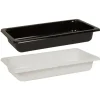 Plastbakke - 32,4x17,6x4,8cm 1935 ml 1980 ml sort CPET 1-rums standard serie 1|3 GN - 216 stk