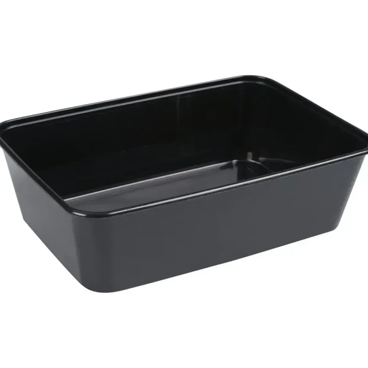 Plastbakke, 17,5x11,9x5,2 cm, 650 ml, sort, PP - 500 stk