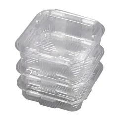 Plastbakke - 175x168x50 mm - 750 ml - Med hængslet låg - 300 stk.