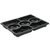 Plastbakke Zen 7 rum sort 320x250x33mm 1518ml 60stk/pak - 2 stk