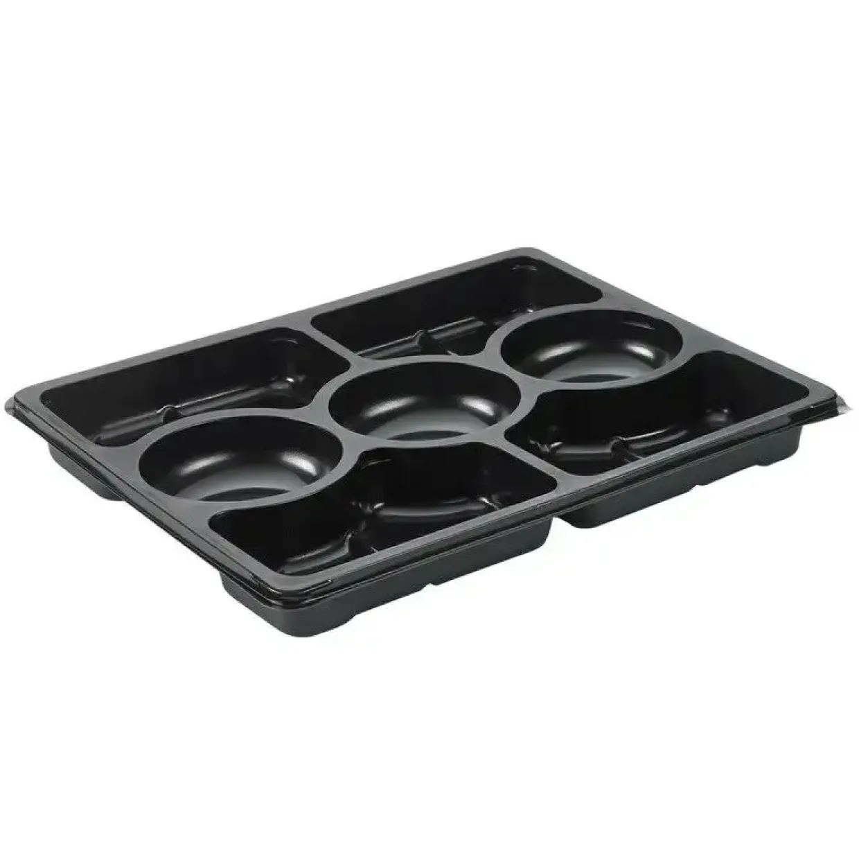 Plastbakke Zen 7 rum sort 320x250x33mm 1518ml 60stk/pak - 2 stk
