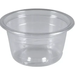 Plastbæger, Abena Gastro, TowerPac, 3,1cm, Ø6,23cm, 50 ml, klar, RPET, med skruebund - 2500 stk