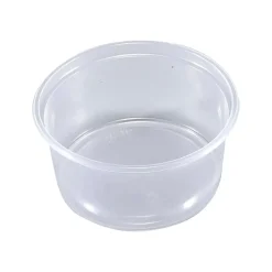 Plastbægre 10-250 rund klar PP 250ml 100stk