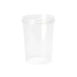 Plastbøtte med låg, Handy-lock, PP, 520 ml, klar