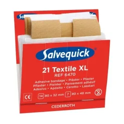 Plaster - Cederroth - XL - Refill - 6470 - Beige - 21 stk|pak - Køb minimum 6 stk.