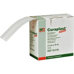Plaster - Curaplast rulle 4cm x 5m - Hudfarvet nonwoven
