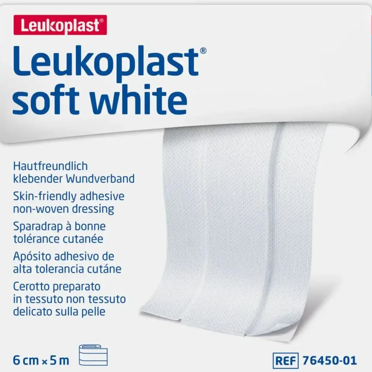 Plaster - Leukoplast Soft White 6mx5cm hvid usteril