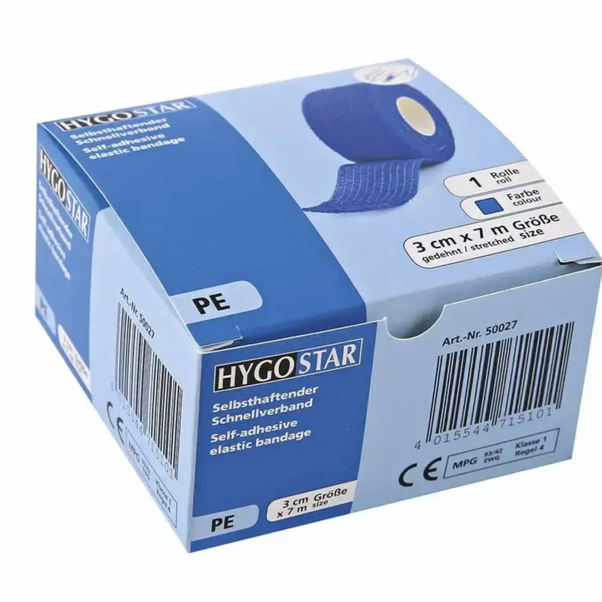 Plaster "Quick bandage soft" rulle i dispenserbox Hygostar 30mm x 7m