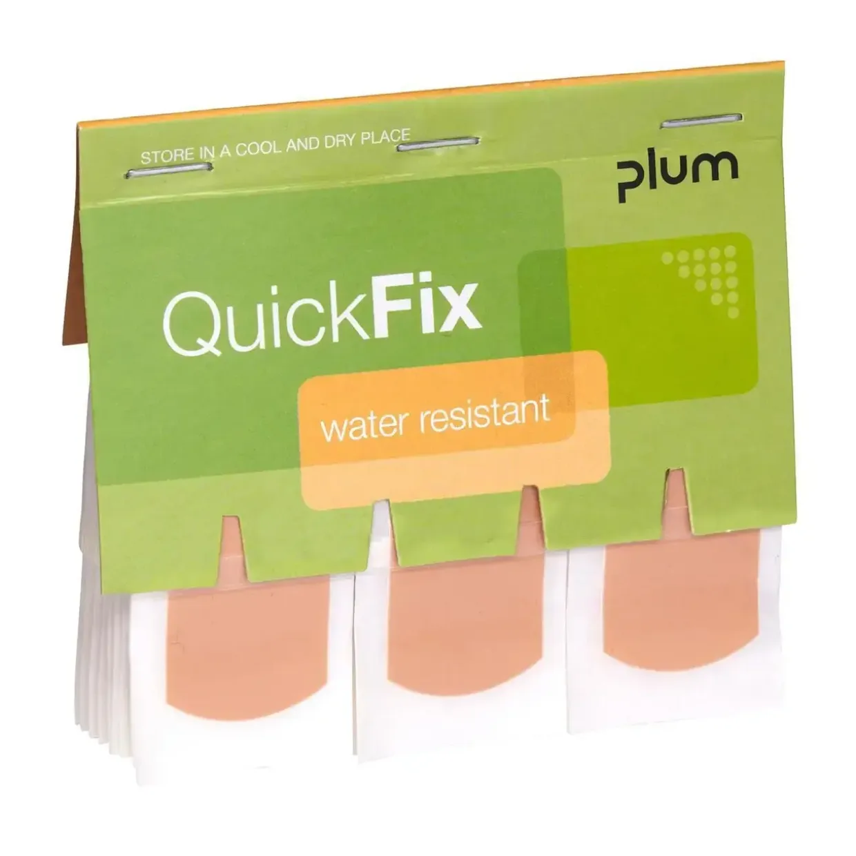 Plaster Vandfast QuickFix Water Resistant 75x25mm til væghængt dispenser - 6 pk x 45 stk/bk