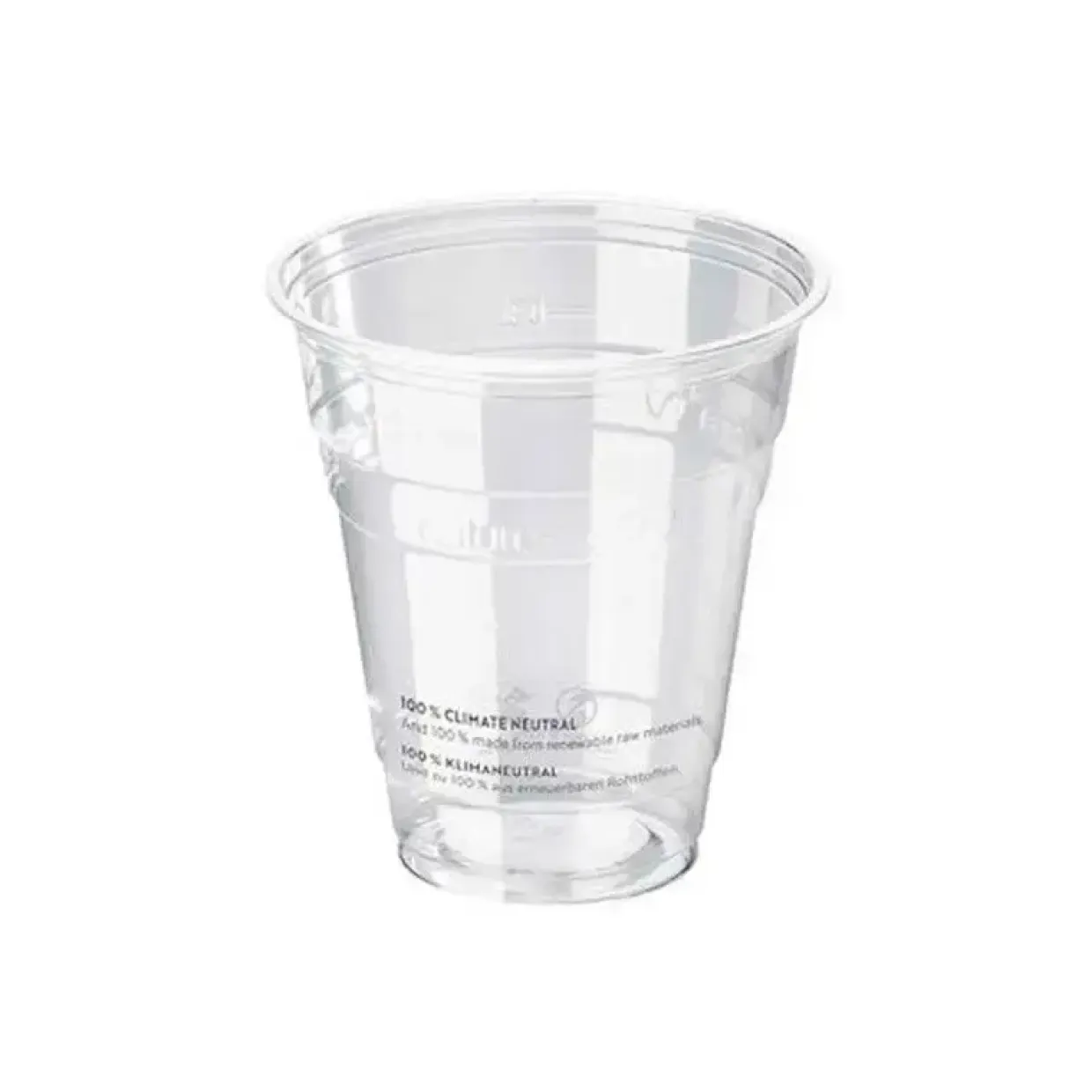 Plastikglas PLA klar 10oz 300ml ø96mm 50st/ps - 24 stk