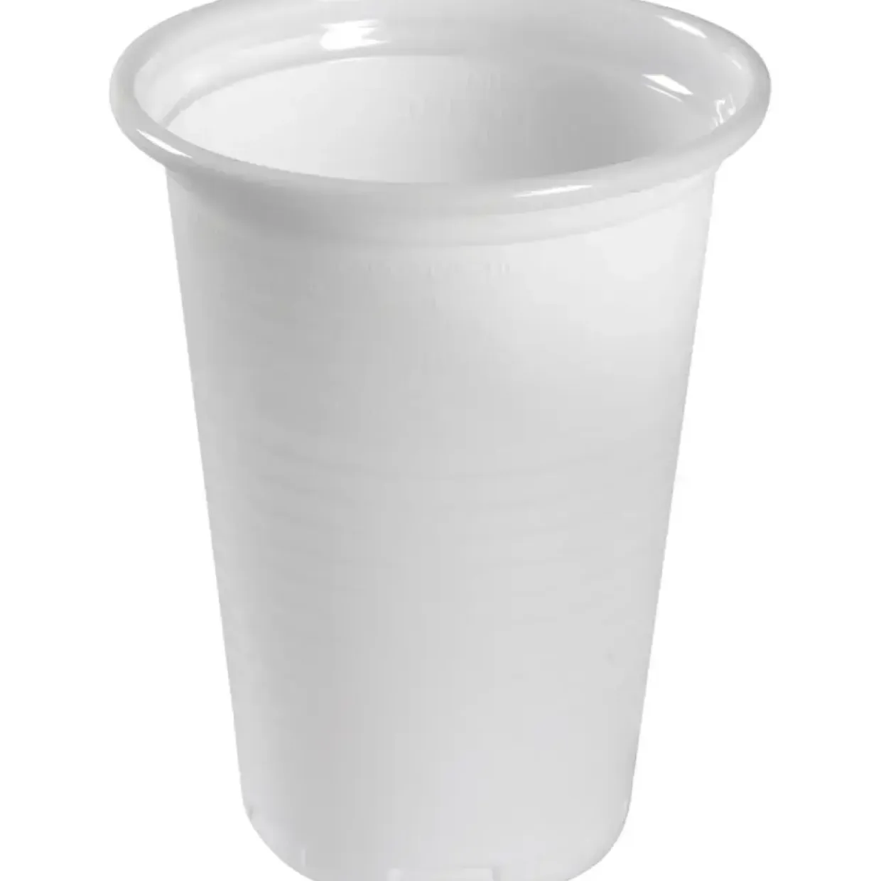 Plastikkrus, ABENA Gastro, 8,9cm, Ø7cm, 18 cl, 20 cl, hvid, PP - 3000 stk