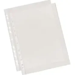 Plastiklommer A4 Esselte 55 my glasklar - 100 stk