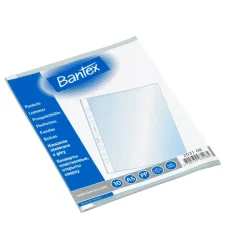 Plastiklommer Bantex A5 0,08mm Refleksfri - 10 Stk