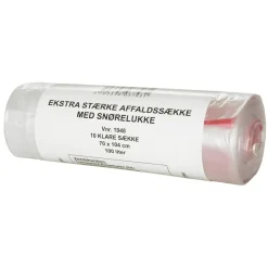 Plastiksæk 720x1040mm Super 30my 100 L 10 stk pr rul - 18 ruller