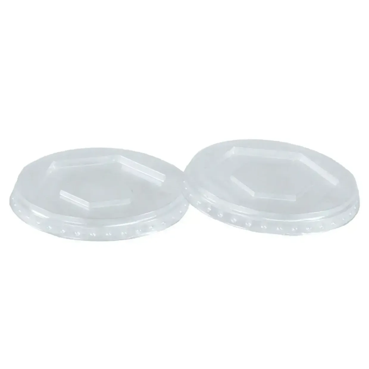 Plastlåg Catersource Ø68 mm RPET til Dressingbæger Klar - 20 pk x 100 stk/krt