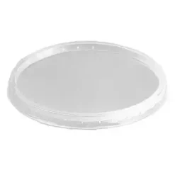 Plastlåg Ø101 mm Rund PP Klar til Salatbæger 36109/110/111/112 - 10 pk x 100 stk/krt
