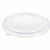 Plastlåg Naturesse Fladt Rund Ø150mm PLA med Antidug Klar - 6 pk x 50 stk/krt
