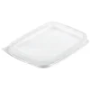 Plastlåg 108x82 mm PP Klar til Salatbæger 108x82 mm - 20 ps x 50 stk/krt