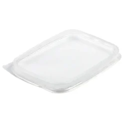 Plastlåg 108x82 mm PP Klar til Salatbæger 108x82 mm - 20 ps x 50 stk/krt