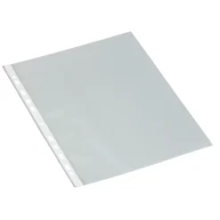 Plastlomme Bantex A4 0,09mm åben top transp. 10stk
