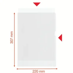 Plastlomme, Esselte recycled 100my PP præg A4