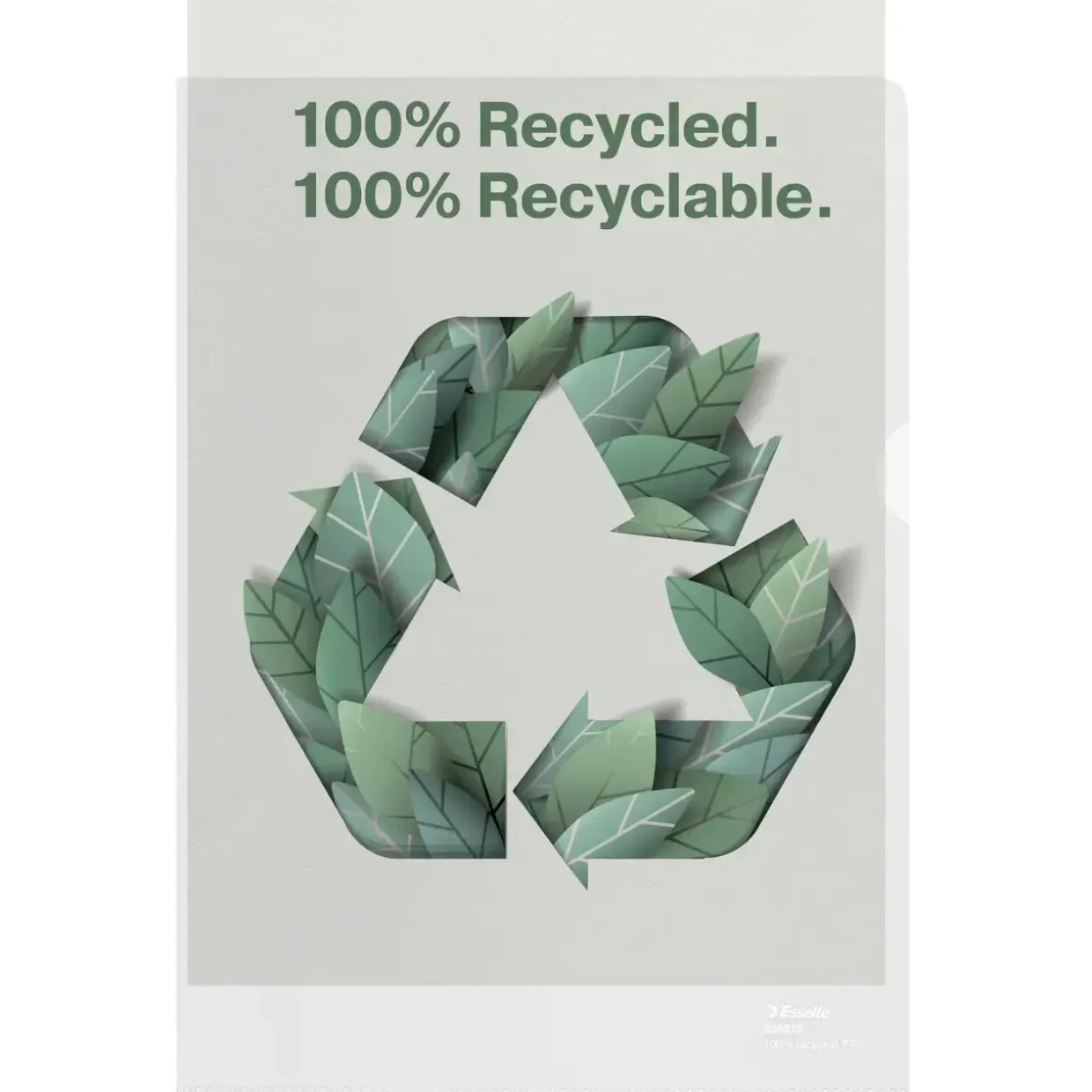 Plastlomme, Esselte recycled 100my PP præg A4