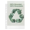 Plastlomme Esselte Recycled A5 70my m. præg 100stk