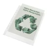 Plastlomme Esselte Recycled A4+ 100my m. præg 100stk