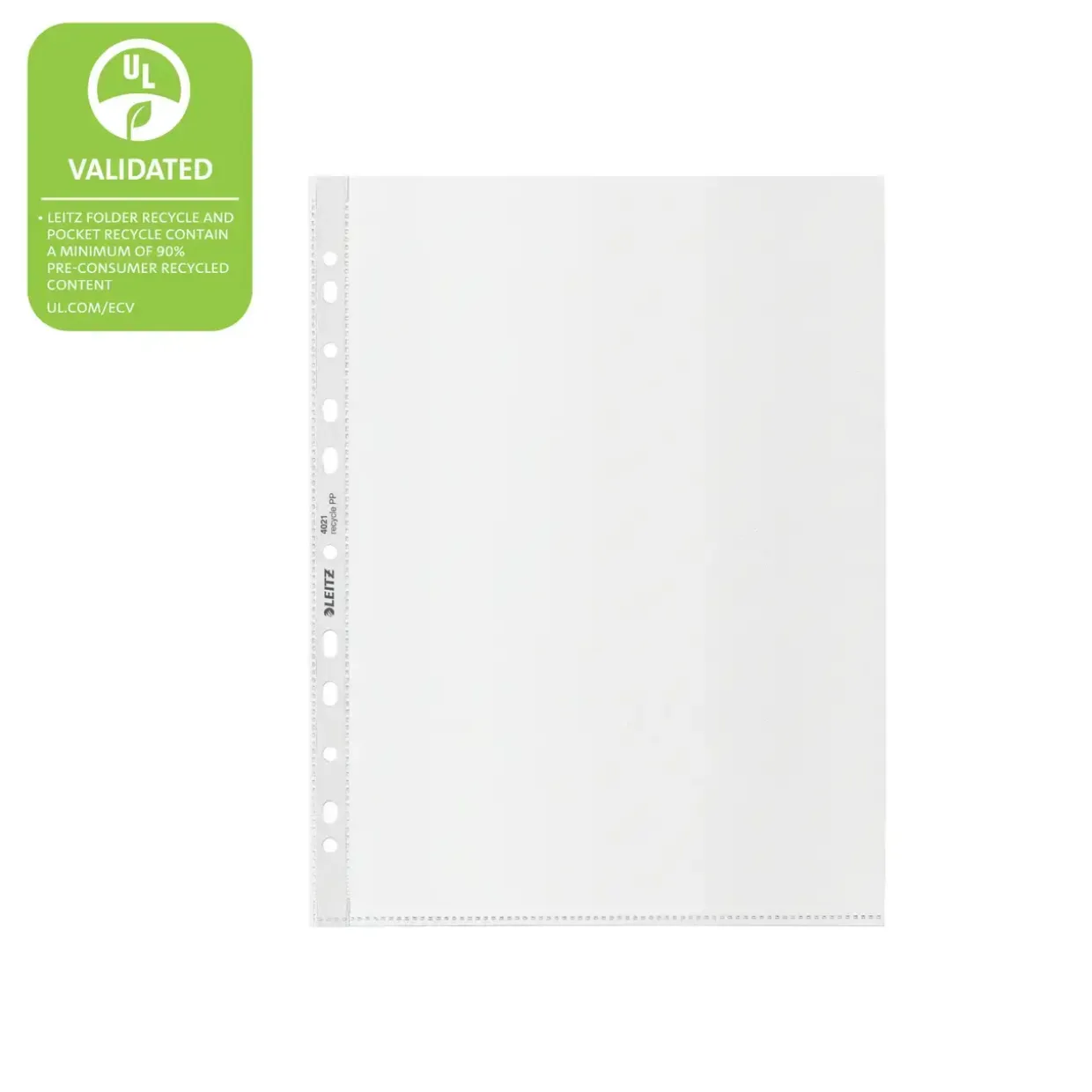 Plastlomme - Leitz Recycle A4 Maxi 100my PP - 25stk|pak