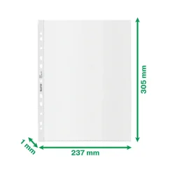 Plastlomme - Leitz Recycle A4 Maxi 100my PP - 25stk|pak