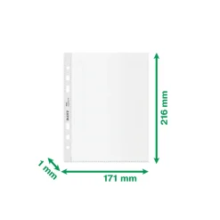 Plastlomme - Leitz Recycle A5 100my PP 25stk|pak