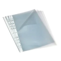 Plastlommer A4, Bantex, åben top venstre side 0,09 mm - 100 stk