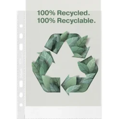 Plastlommer A5 Esselte recycled 70my PP præg (100)