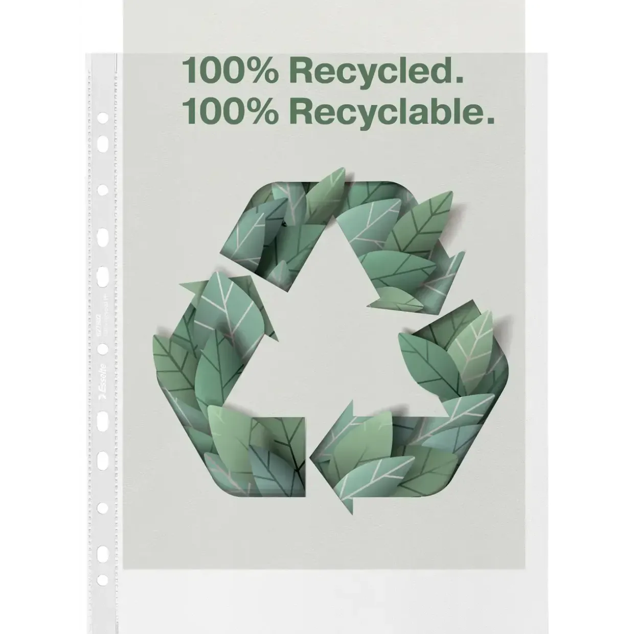 Plastlommer A4 Maxi Esselte recycled 70my PP præg (50)