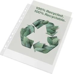 Plastlommer A4 Maxi Esselte recycled 100my PP præg (50)