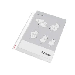Plastlommer - Esselte 56121 - A5 - 85 my - Præget overflade - 10 stk