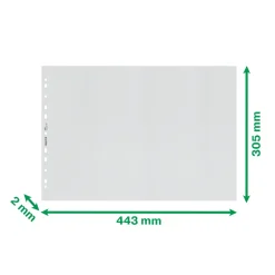 Plastlommer – Leitz Recycle – A3L – 100 my – PP – Præget – Topåbning – 25 stk