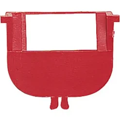 Plast skilleplade 34 mm Rød