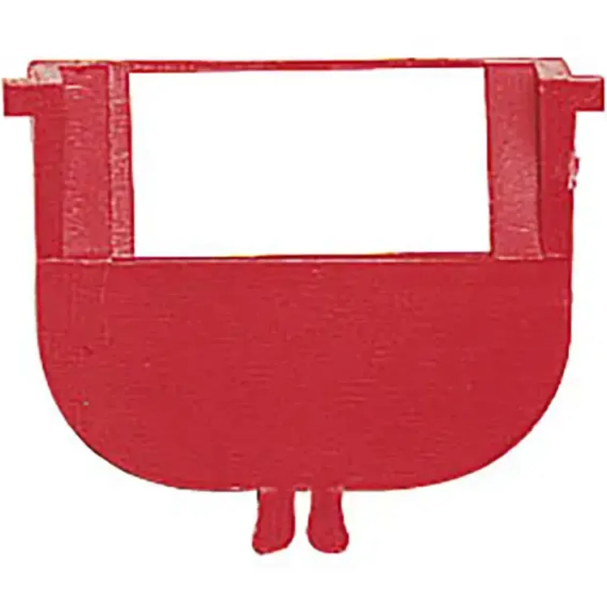 Plast skilleplade 34 mm Rød