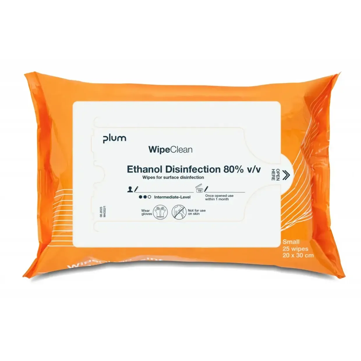 Plum Wipeclean Ethanol Disinfection 80% small - 25 stk