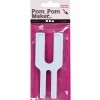Pomponværktøj - Plast 12x5 cm - 2 størrelser - 1 stk