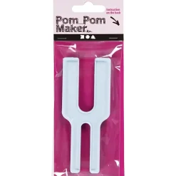 Pomponværktøj - Plast 12x5 cm - 2 størrelser - 1 stk